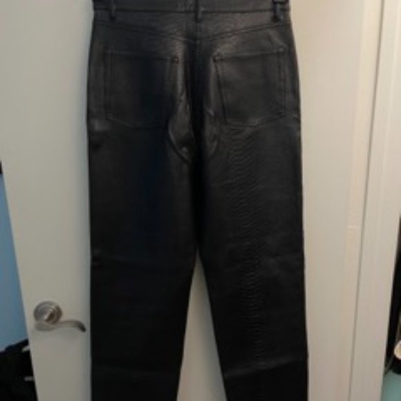 ARITZIA, High Waisted Vegan Leather Python Pants, The Melina Pants, Wilfred - Picture 7 of 7